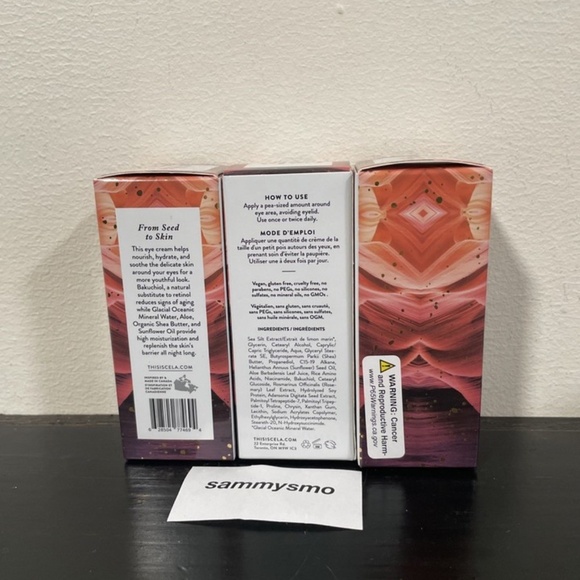 CELA Northern Eye Cream w/ Bakuchiol For Anti-Aging- 30ml/1 oz x3 - Picture 2 of 2